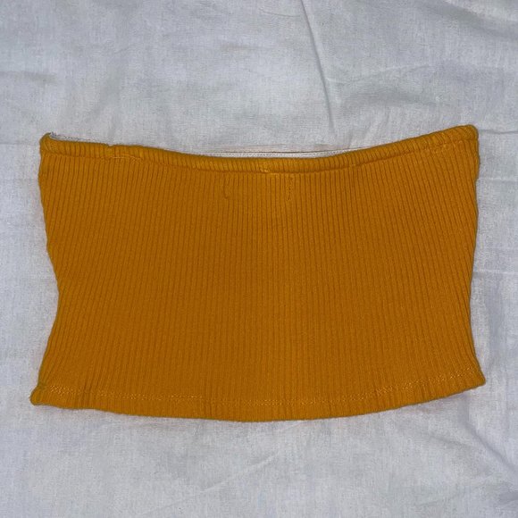 Urban Outfitters Yellow Ribbed Tube Top - Picture 4 of 4